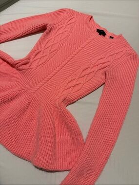 Ted Baker Ilivia Long Sleeve Peplum Sweater Top